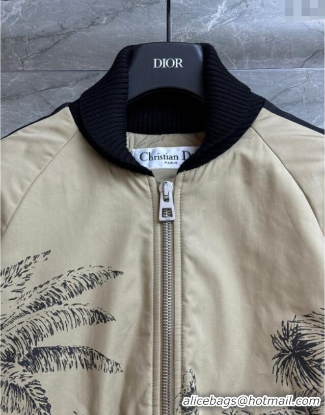 Luxury Discount Dior Printed Padded Jacket DR090422 Khaki 2025