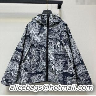 Top Quality Dior Printed Oversized Jacket DR090526 Blue/Blue 2025