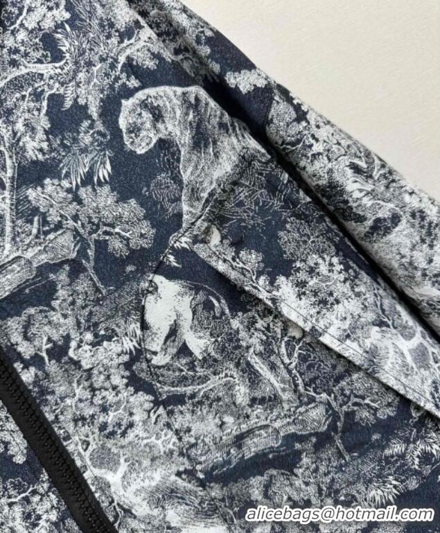 Top Quality Dior Printed Oversized Jacket DR090526 Blue/Blue 2025