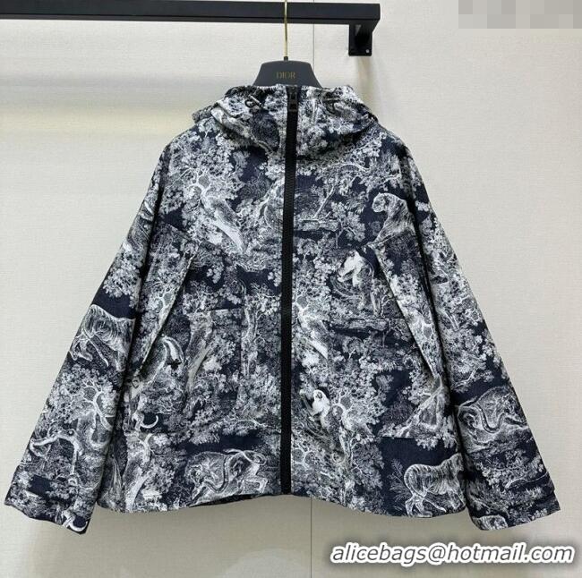 Top Quality Dior Printed Oversized Jacket DR090526 Blue/Blue 2025