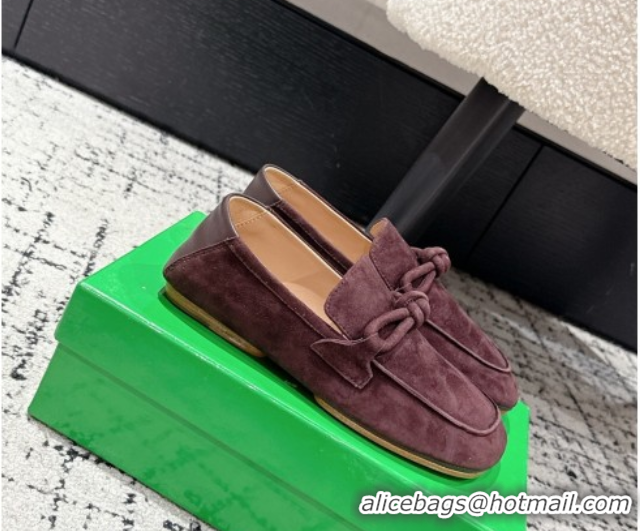 Good Quality Bottega Veneta Daddy Loafers in Suede Brown 0823053