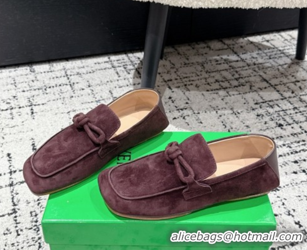 Good Quality Bottega Veneta Daddy Loafers in Suede Brown 0823053