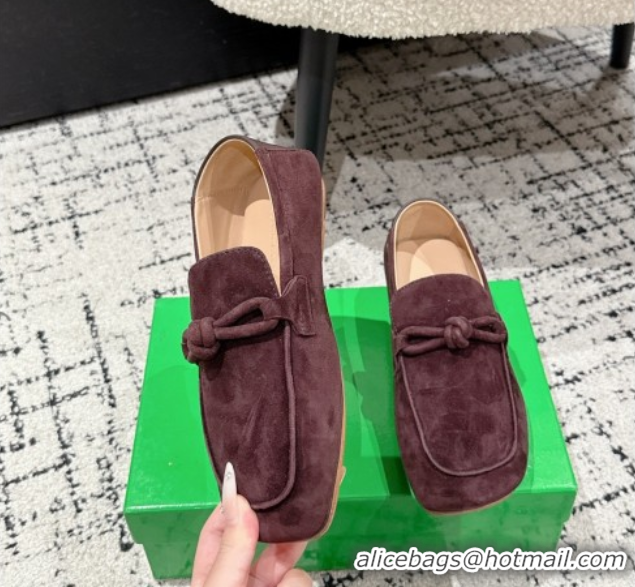 Good Quality Bottega Veneta Daddy Loafers in Suede Brown 0823053