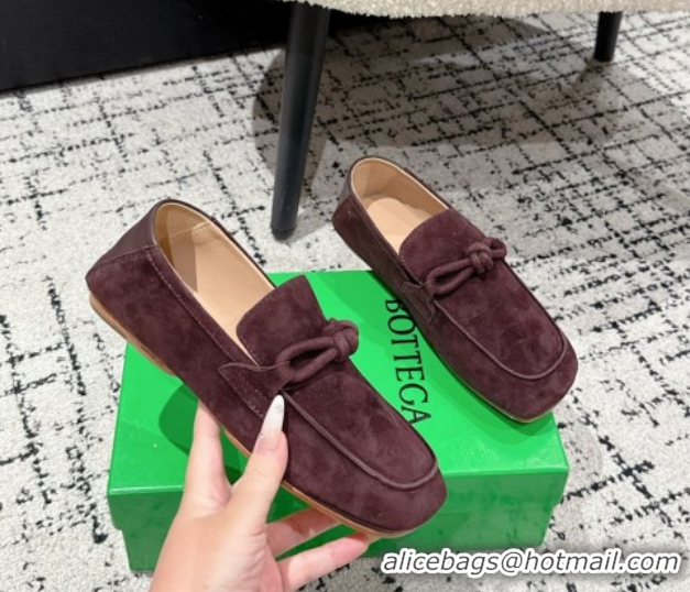 Good Quality Bottega Veneta Daddy Loafers in Suede Brown 0823053