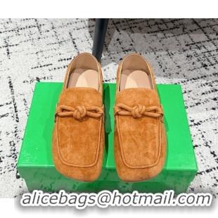Stylish Bottega Veneta Daddy Loafers in Suede Yellow 0823054