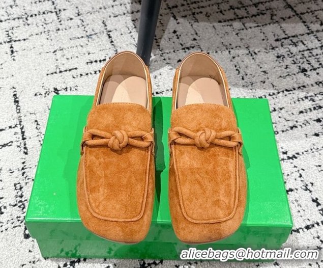 Stylish Bottega Veneta Daddy Loafers in Suede Yellow 0823054