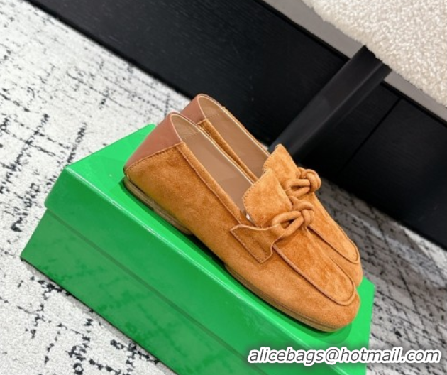 Stylish Bottega Veneta Daddy Loafers in Suede Yellow 0823054