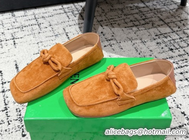 Stylish Bottega Veneta Daddy Loafers in Suede Yellow 0823054