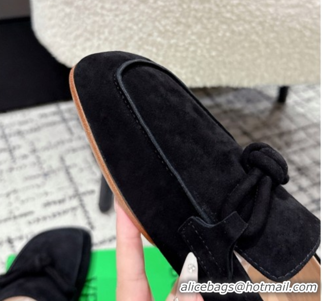 Perfect Bottega Veneta Daddy Loafers in Suede Black 50823055