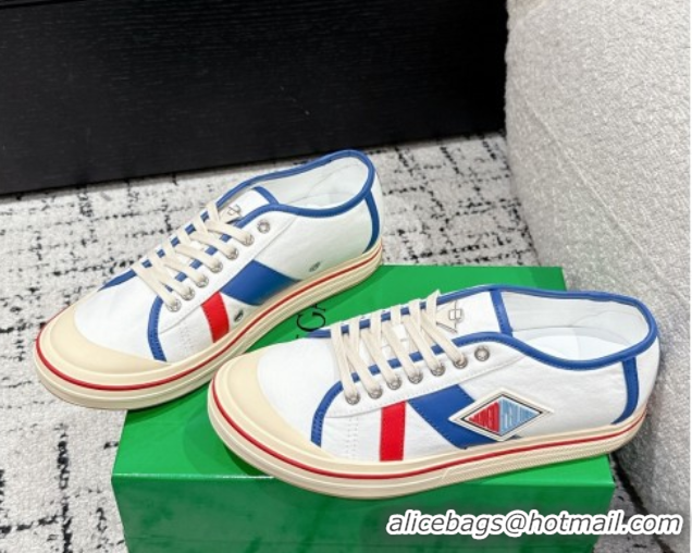 Buy Luxury Bottega Veneta Eliot Low-top Sneakers in Canvas with Leather Trim White 0823060