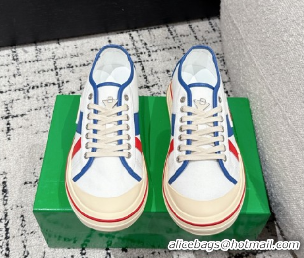 Buy Luxury Bottega Veneta Eliot Low-top Sneakers in Canvas with Leather Trim White 0823060