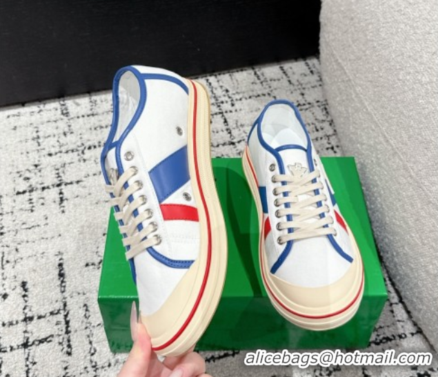 Buy Luxury Bottega Veneta Eliot Low-top Sneakers in Canvas with Leather Trim White 0823060