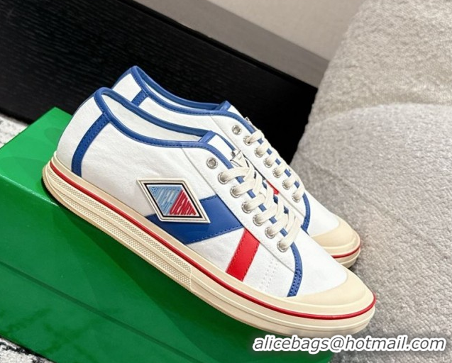 Buy Luxury Bottega Veneta Eliot Low-top Sneakers in Canvas with Leather Trim White 0823060