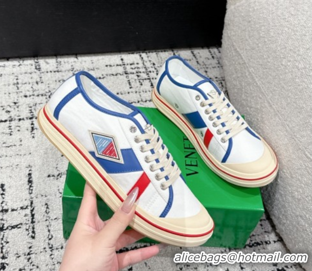 Buy Luxury Bottega Veneta Eliot Low-top Sneakers in Canvas with Leather Trim White 0823060