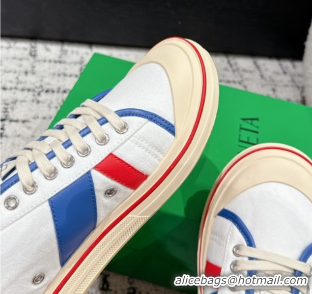 Buy Luxury Bottega Veneta Eliot Low-top Sneakers in Canvas with Leather Trim White 0823060