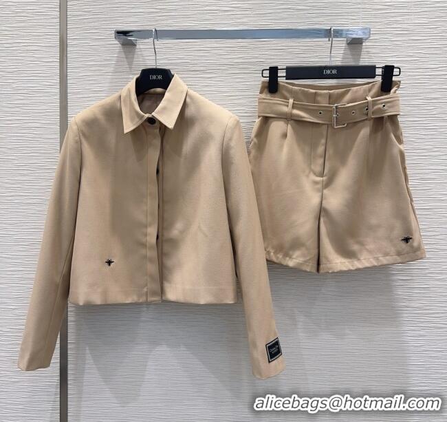 Buy Discount Dior Shirt and Shorts Set DR090450 Khaki 2025