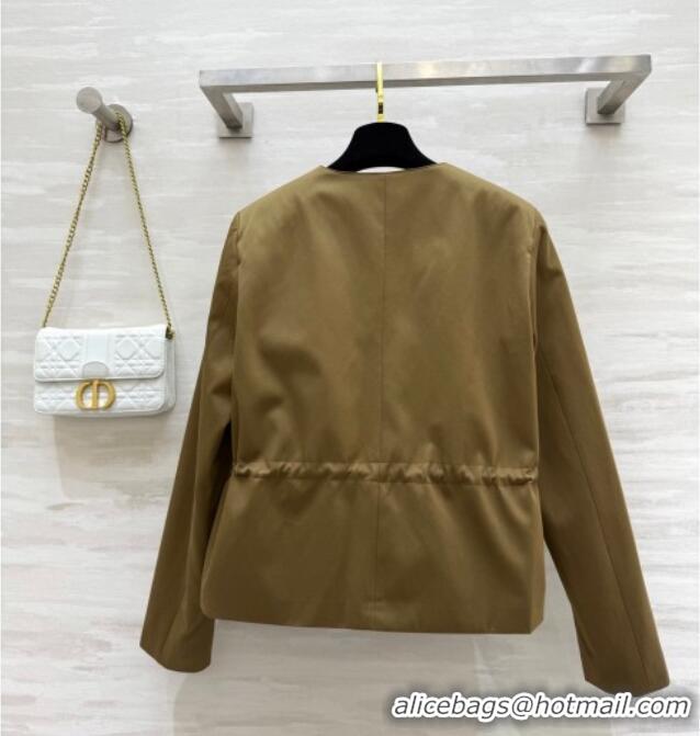 Super Quality Dior Belted Jacket Gold-Tone DR090415 2025