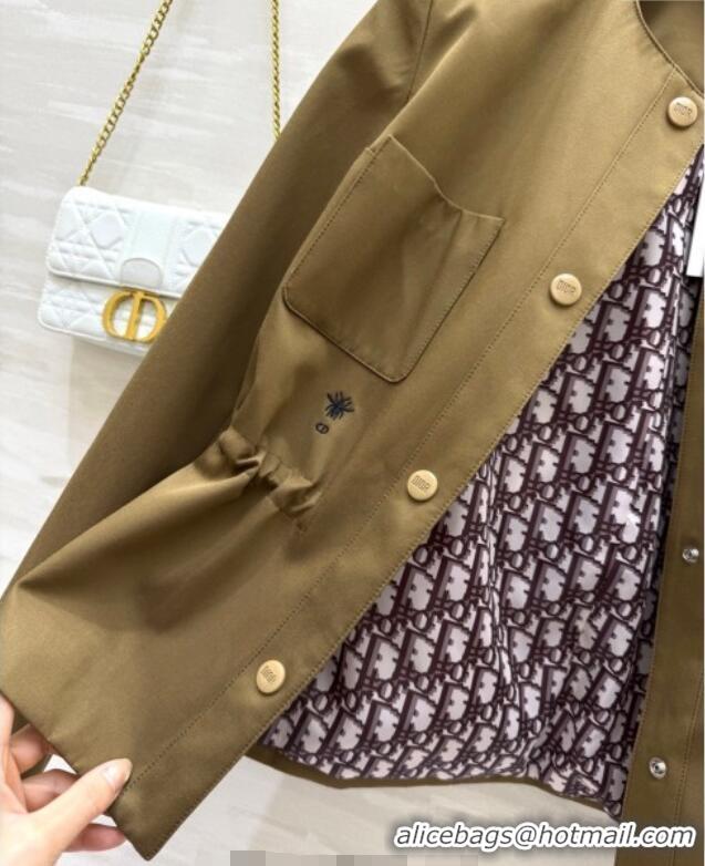 Super Quality Dior Belted Jacket Gold-Tone DR090415 2025