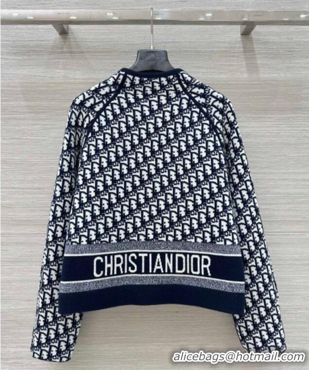 Luxury Cheap Dior Wool Reversible Jacket CH090423 Blue 2025