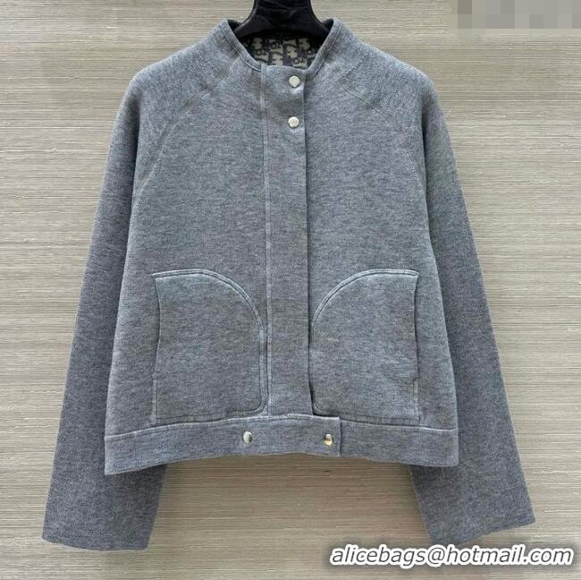Buy Discount Dior Wool Reversible Jacket CH090423 Grey 2025