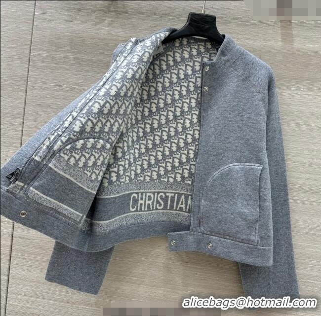Buy Discount Dior Wool Reversible Jacket CH090423 Grey 2025