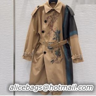 Well Crafted Dior Printed Cotton Coat DR090531 Beige 2025