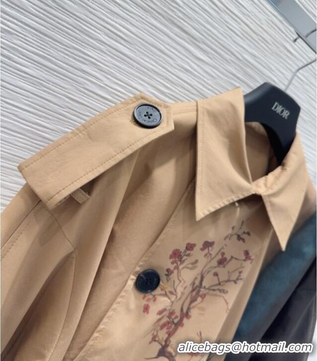 Well Crafted Dior Printed Cotton Coat DR090531 Beige 2025