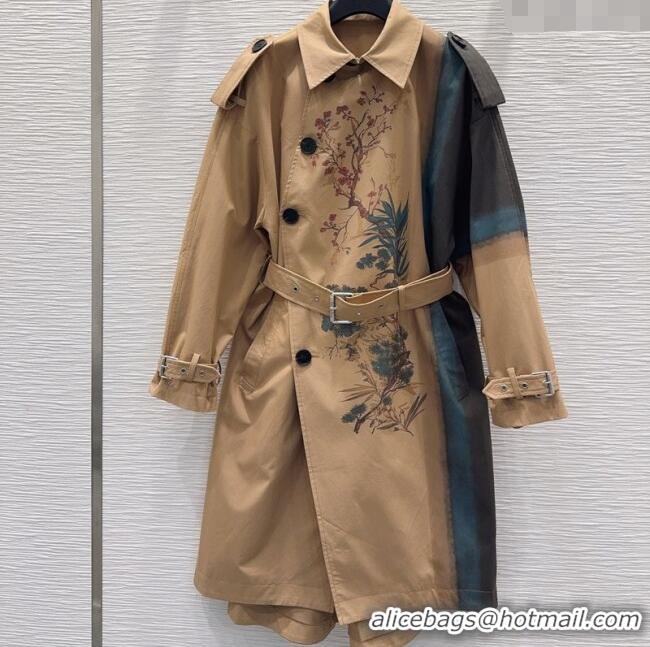 Well Crafted Dior Printed Cotton Coat DR090531 Beige 2025