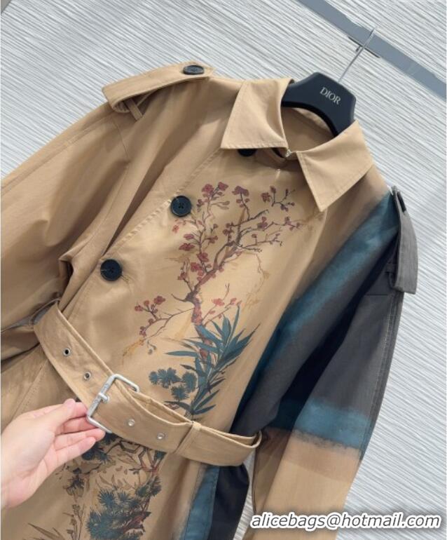 Well Crafted Dior Printed Cotton Coat DR090531 Beige 2025
