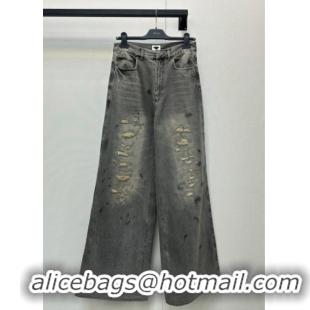 Buy Fashionable Dior Cotton Jeans DR090523 Grey 2025