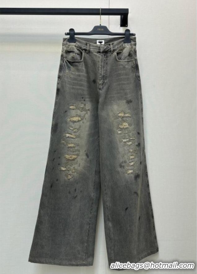 Buy Fashionable Dior Cotton Jeans DR090523 Grey 2025