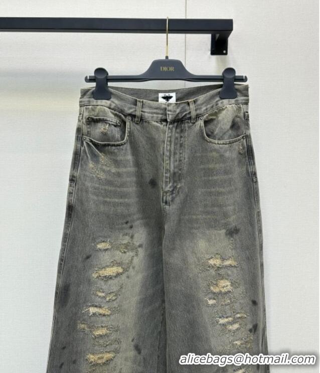 Buy Fashionable Dior Cotton Jeans DR090523 Grey 2025