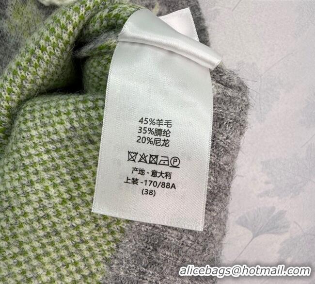 Best Quality Dior Flower Wool Blend Vest DR090528 Light Grey 2025