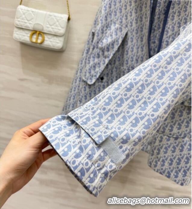 Most Popular Dior Oblique Jacket DR091901 Blue 2025