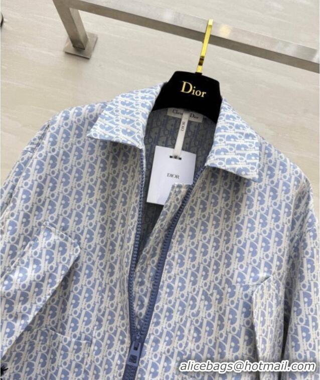 Most Popular Dior Oblique Jacket DR091901 Blue 2025