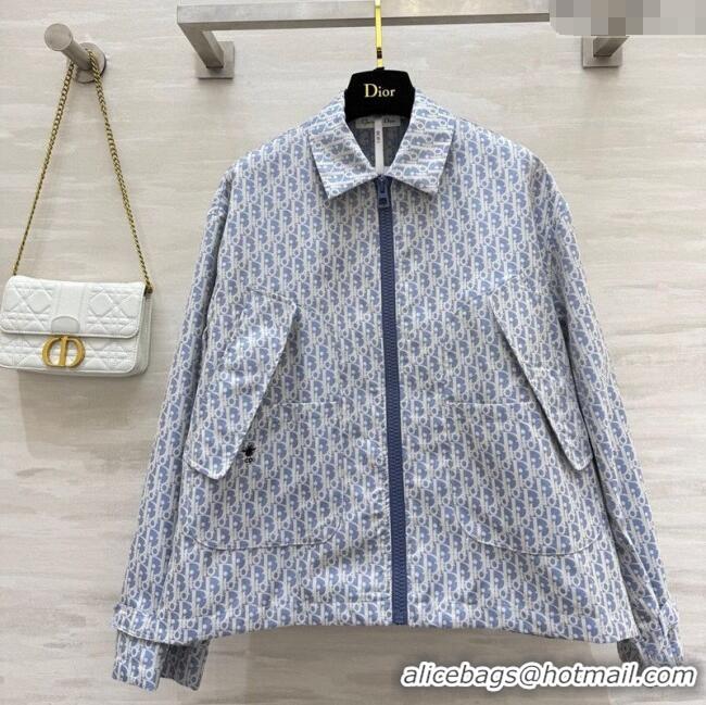 Most Popular Dior Oblique Jacket DR091901 Blue 2025