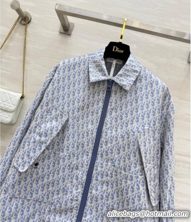 Most Popular Dior Oblique Jacket DR091901 Blue 2025