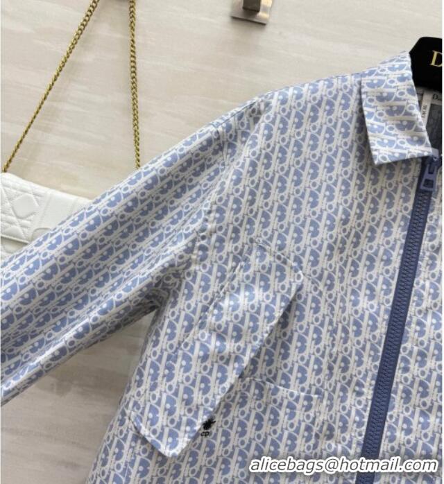 Most Popular Dior Oblique Jacket DR091901 Blue 2025