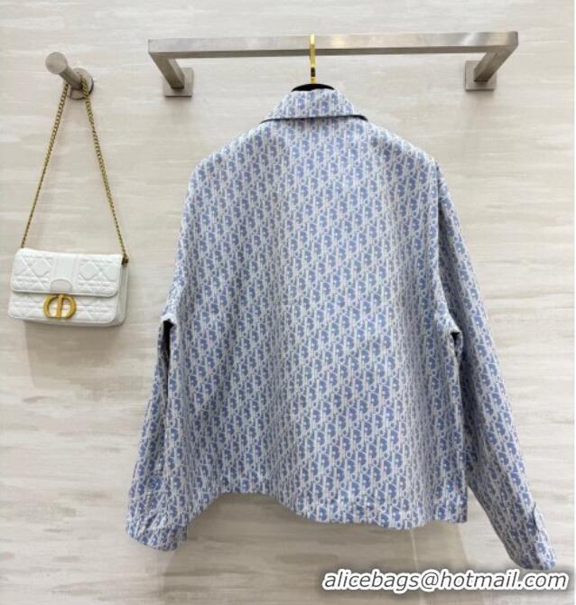 Most Popular Dior Oblique Jacket DR091901 Blue 2025