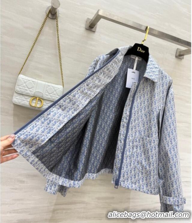 Most Popular Dior Oblique Jacket DR091901 Blue 2025