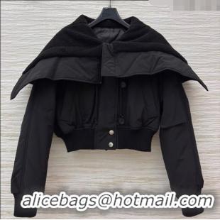 Luxury Discount Dior Padded Short Jacket DR091903 Black 2025