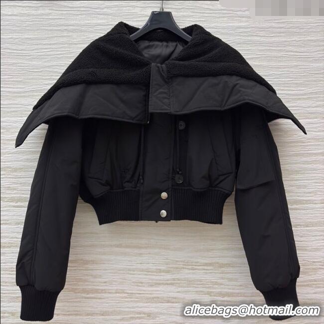 Luxury Discount Dior Padded Short Jacket DR091903 Black 2025