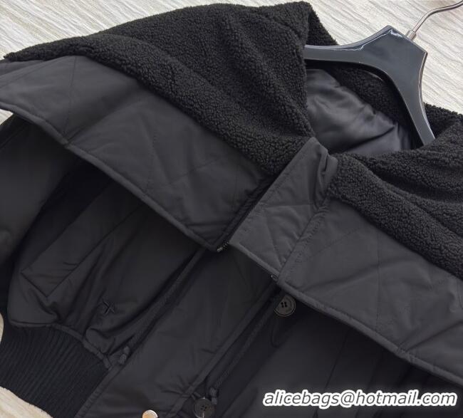 Luxury Discount Dior Padded Short Jacket DR091903 Black 2025