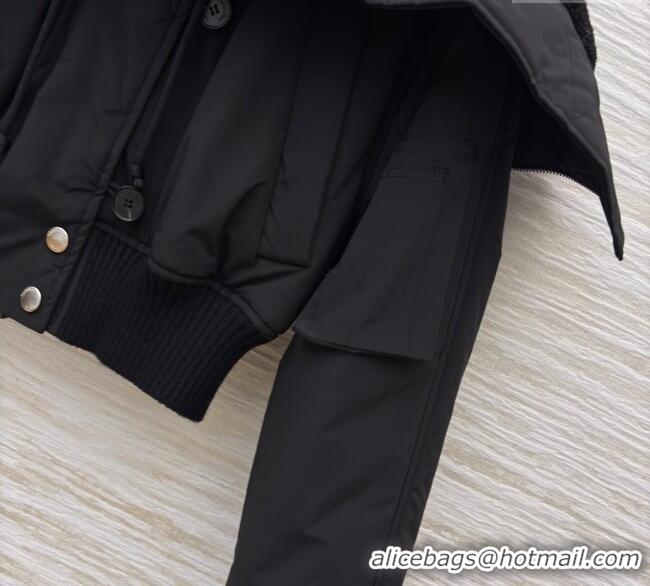 Luxury Discount Dior Padded Short Jacket DR091903 Black 2025