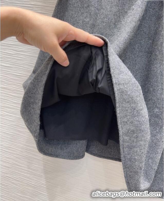 Buy Inexpensive Dior Wool Blend Coat with Pockets DR091916 Grey 2025