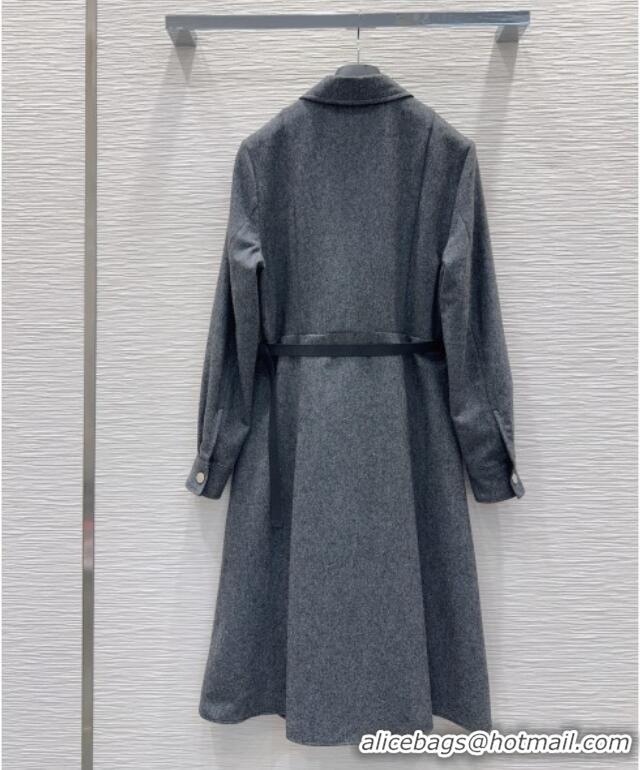 Buy Inexpensive Dior Wool Blend Coat with Pockets DR091916 Grey 2025