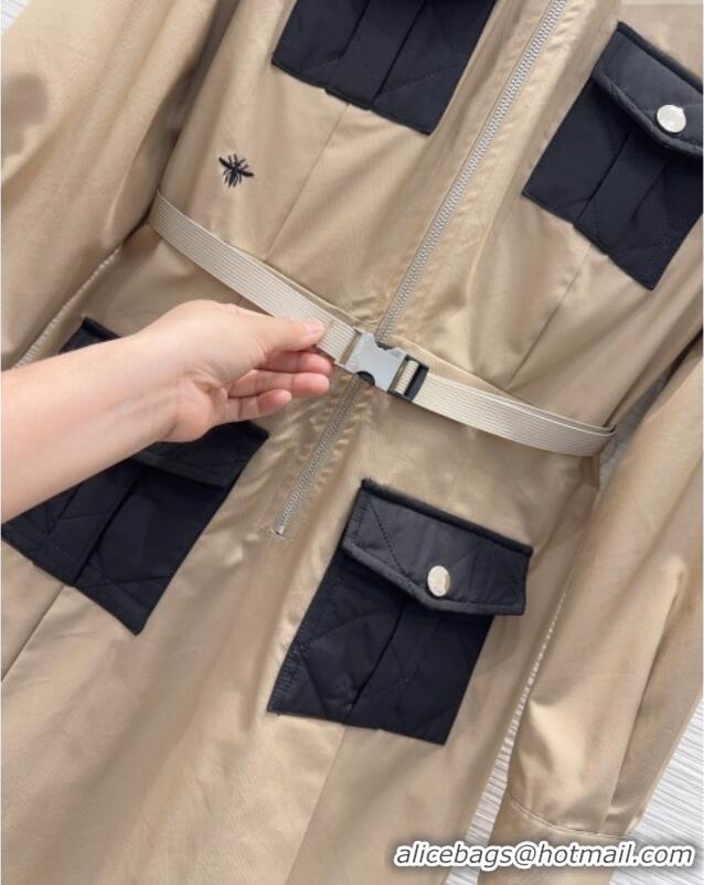 Cheap Price Dior Coat with Pockets DR091916 Beige 2025