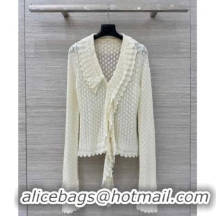 Famous Brand Dior Crochet Sweater DR091939 White 2025