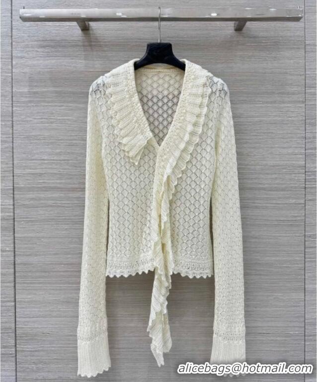 Famous Brand Dior Crochet Sweater DR091939 White 2025