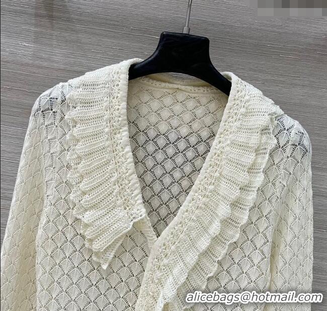 Famous Brand Dior Crochet Sweater DR091939 White 2025